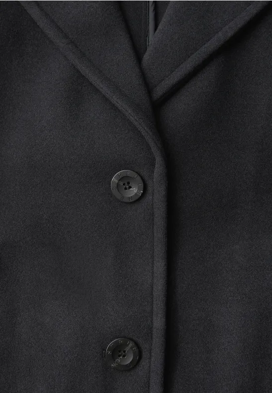 Kurze Cosy Reversjacke Obsidian Blue