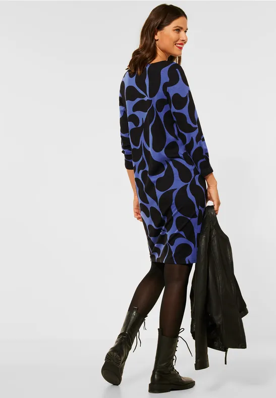 Robe En Velours Street One Pour Femme – Mi-longue, Col Fendu, Poches – Taille 38