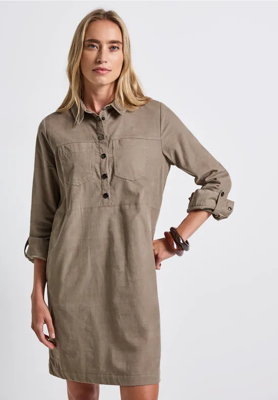 Cordkleid bark brown