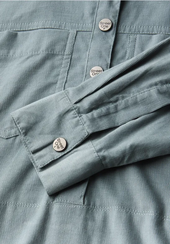 Cordkleid washed blue