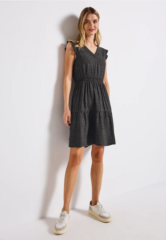 Gemustertes Tunika-Kleid deepwater blue