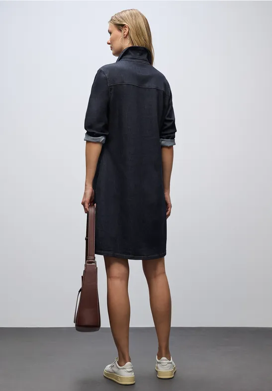 Denim Kleid im Rinsed-Look Rinse Blue washed