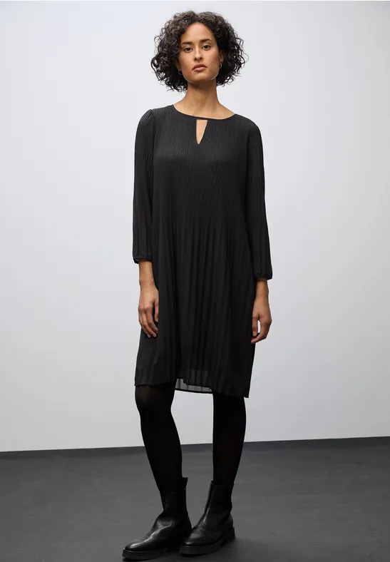 Robe-tunique plissée Black