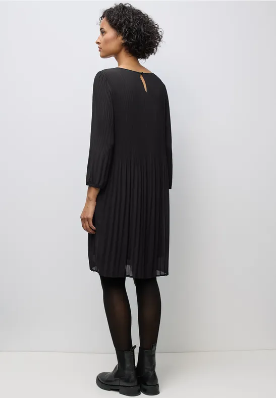 Robe-tunique plissée Black