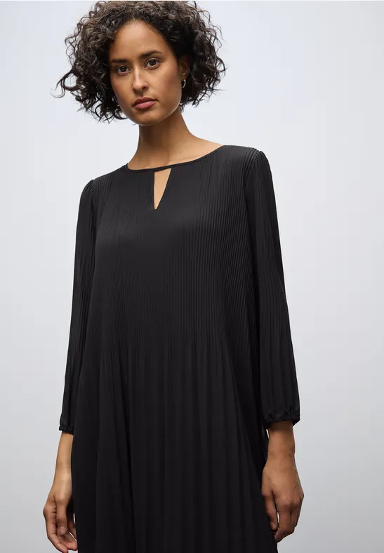 Robe-tunique plissée Black