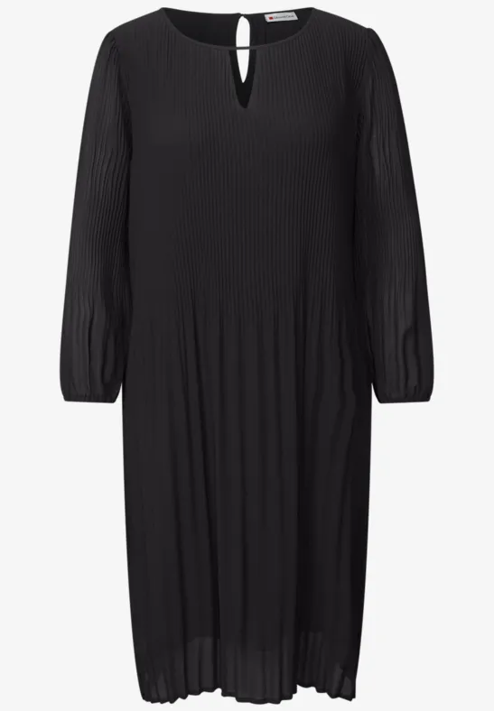 Robe-tunique plissée Black