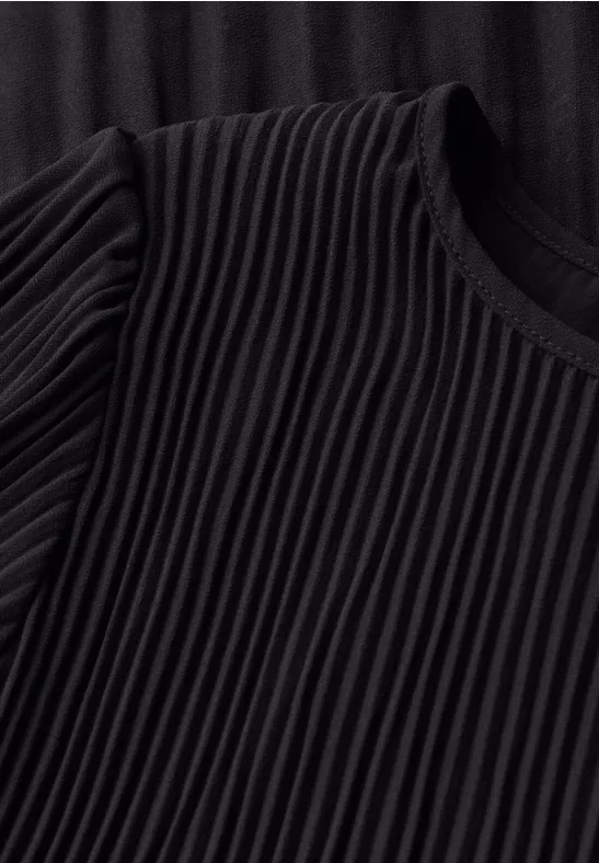 Robe-tunique plissée Black