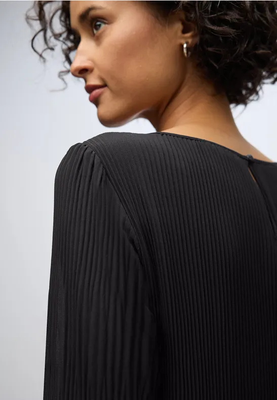 Robe-tunique plissée Black