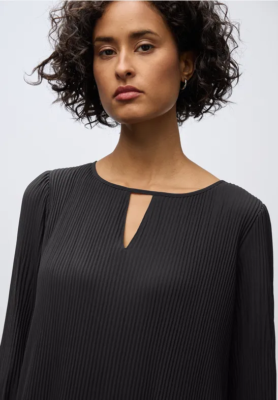 Robe-tunique plissée Black