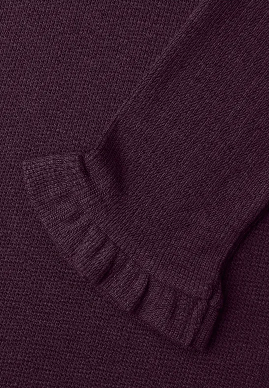 Midi-Kleid in Rippstruktur jazz berry