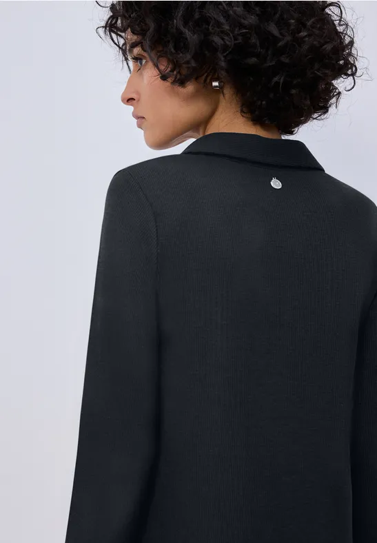 Kleid in Unifarbe shadowed navy