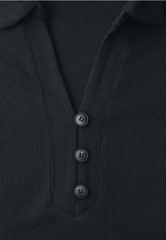 Kleid in Unifarbe shadowed navy