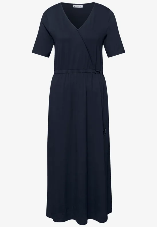 Robe midi avec détail cache-cœur shadowed navy