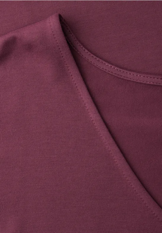 Knielanges Kleid aus Jersey dark clouded blush