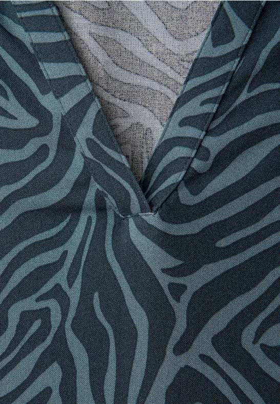 Sukienka midi z nadrukiem graficznym cool vintage green