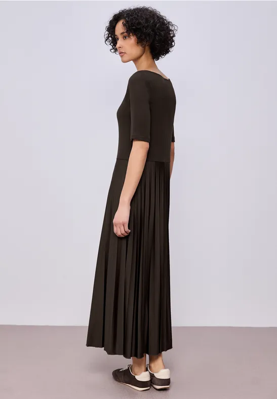 Midi-jurk espresso brown