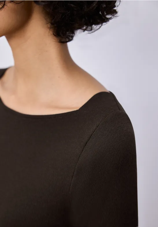 Midi-jurk espresso brown