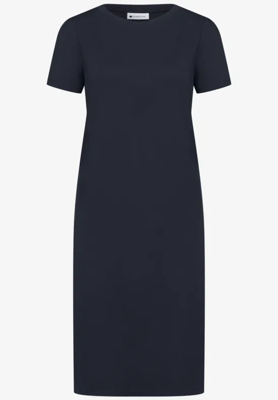 Robe au genou avec manches bouffantes shadowed navy