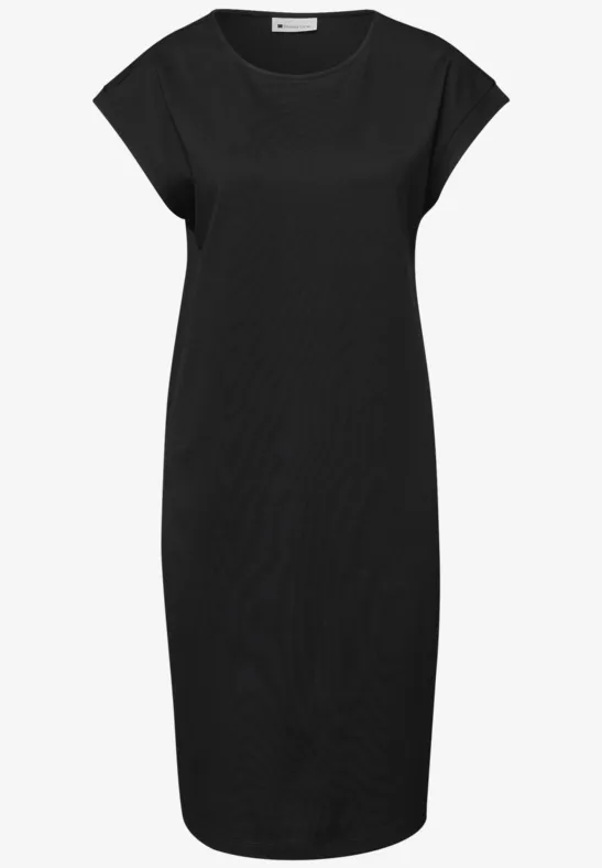 Robe longueur genou en jersey Black