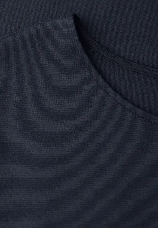 Knielanges Kleid aus Jersey shadowed navy