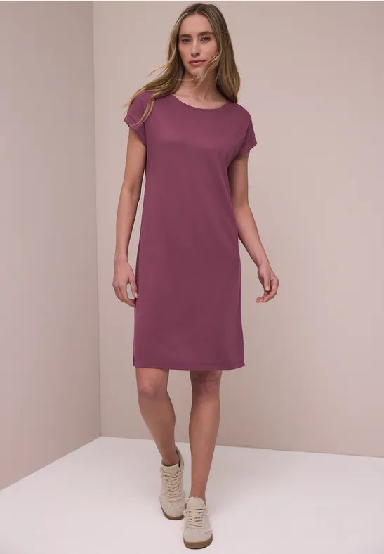 Knielanges Kleid aus Jersey dark clouded blush