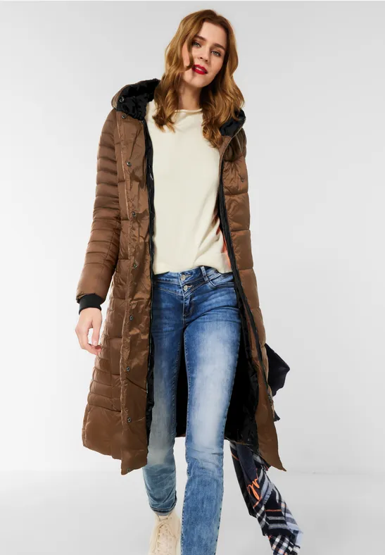 Doudoune Longue D'hiver Pour Femme - Grande Taille, Capuche à Fourrure, Matelassée, Avec Poches