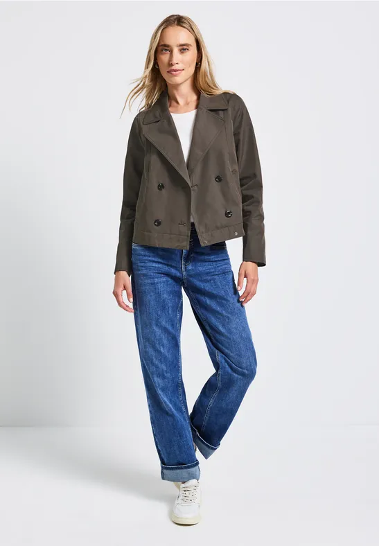 Kurzer Trenchcoat nomad brown