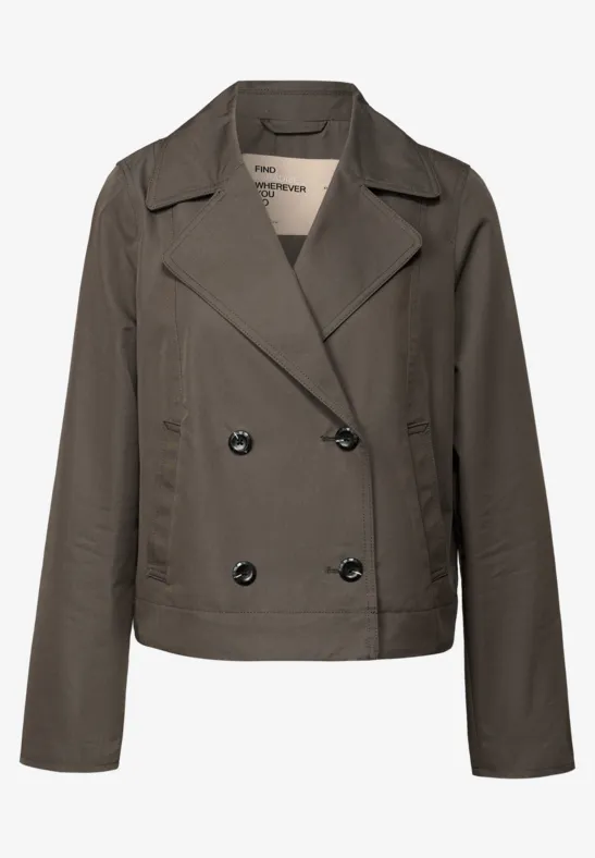 Kurzer Trenchcoat nomad brown
