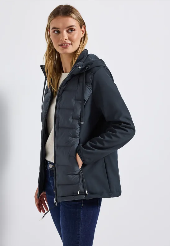 Strukturmix Softshelljacke Obsidian Blue