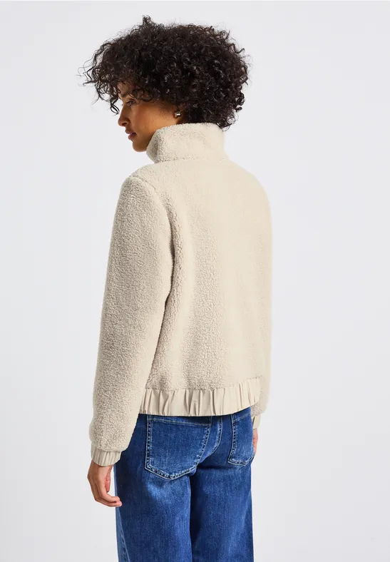 Kurze Teddyjacke savannah sand
