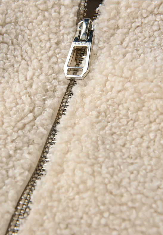 Kurze Teddyjacke savannah sand
