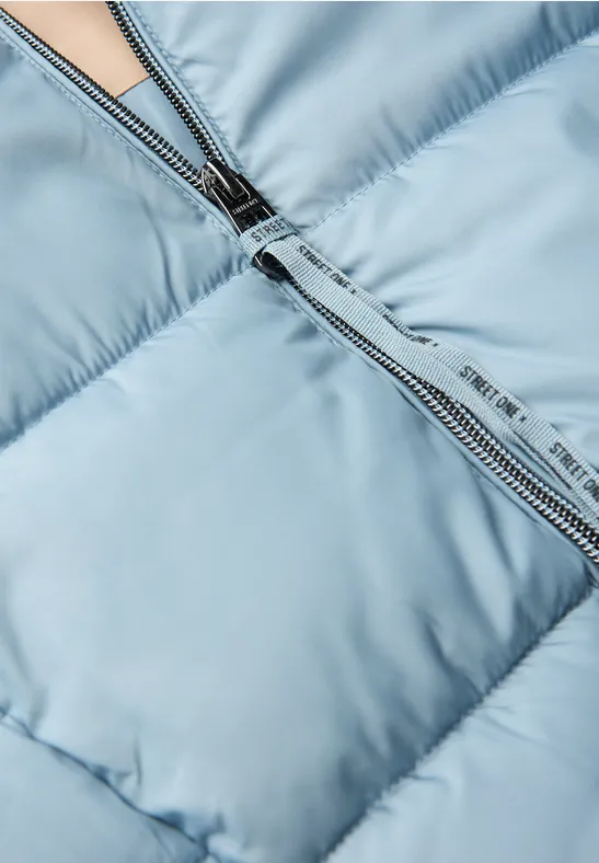 Kurze Steppjacke sterling blue