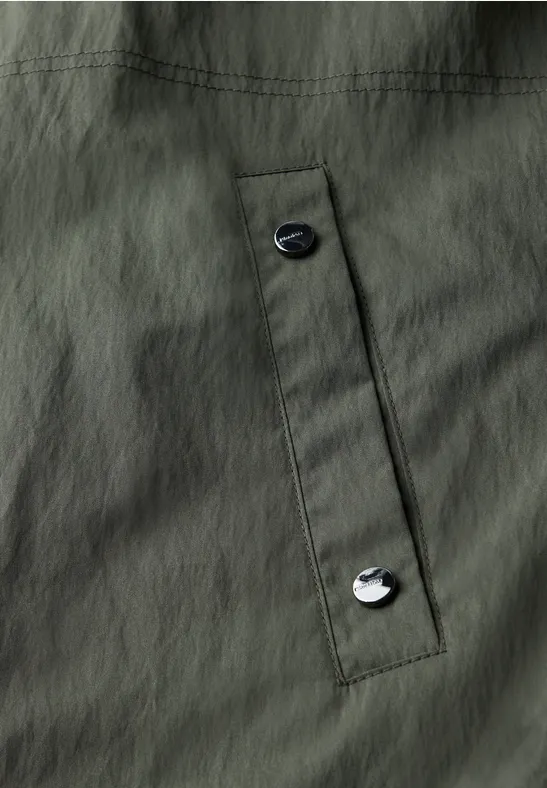 Langer Blousun mit Kapuze cypress green