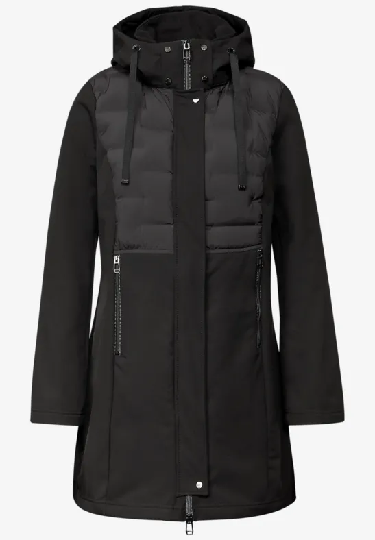 Softshelljacke mit Details Black