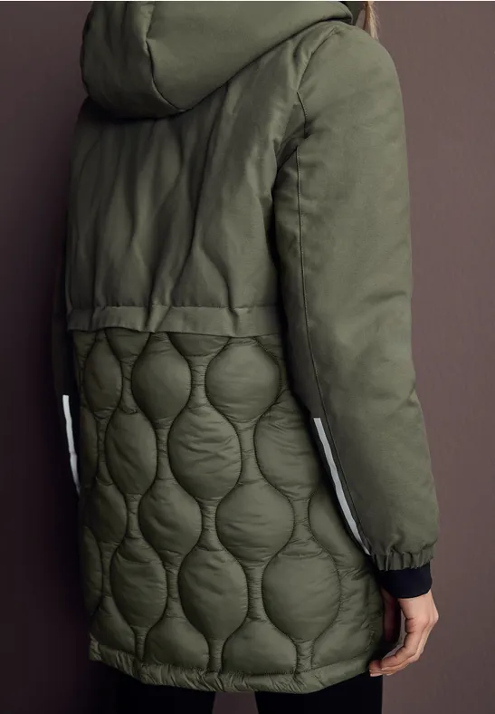 Strukturmix Jacke cypress green