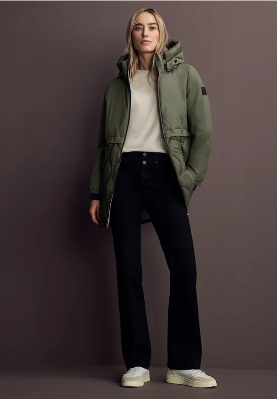 Strukturmix Jacke cypress green