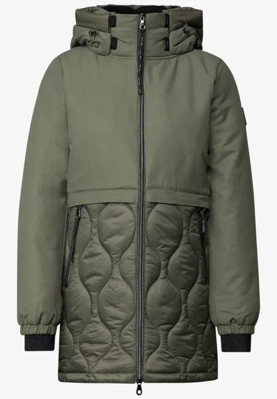 Strukturmix Jacke cypress green