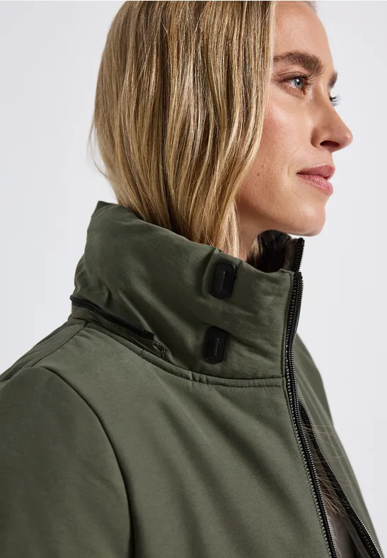 Strukturmix Jacke cypress green