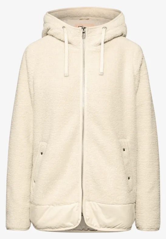 Gevoerd teddyjack pastel sand