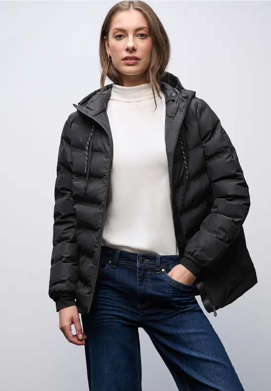 Jasje met gelijmde naden Black