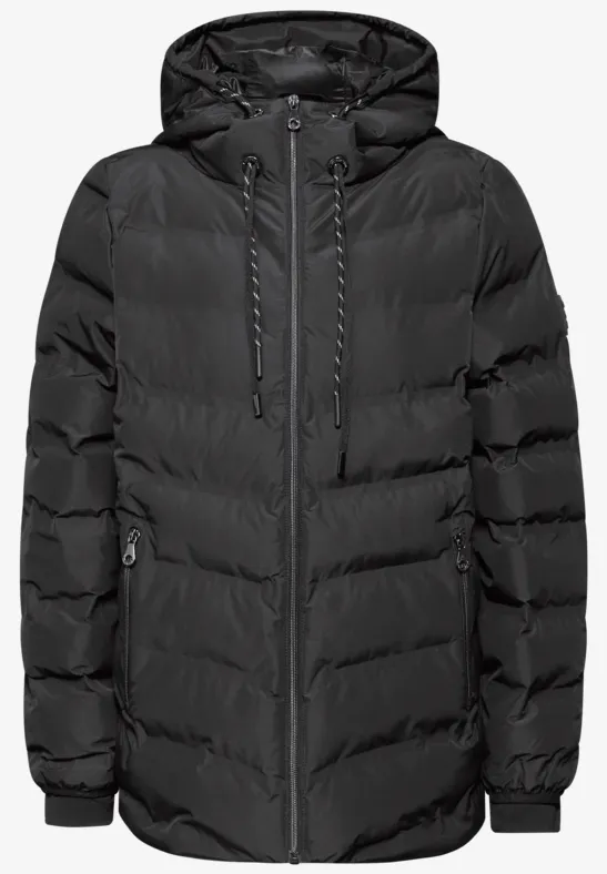 Jasje met gelijmde naden Black