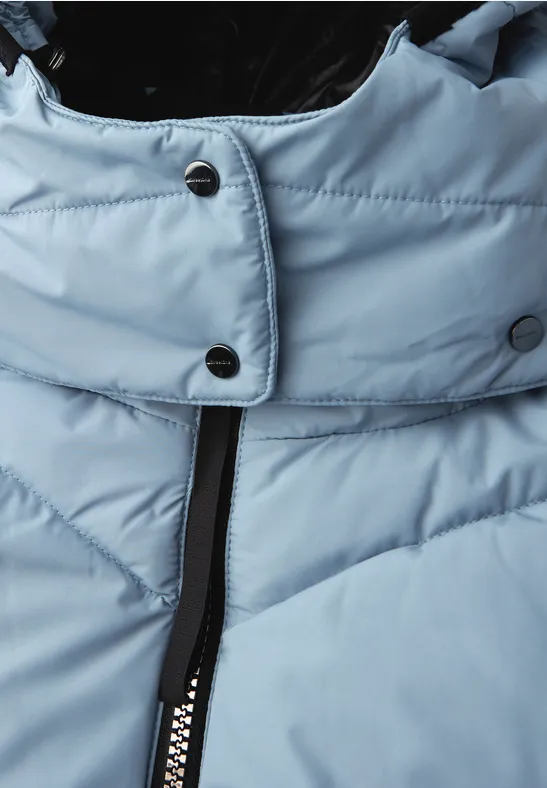 Steppjacke in Midi-Länge sterling blue