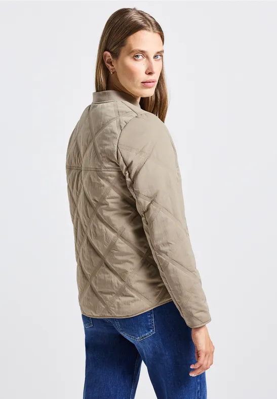 Blouson mit Steppmuster Smooth Champagne