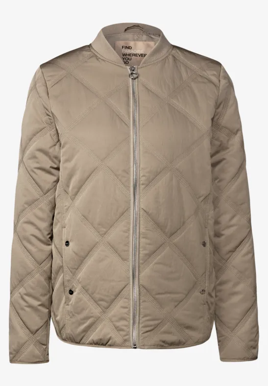 Blouson mit Steppmuster Smooth Champagne