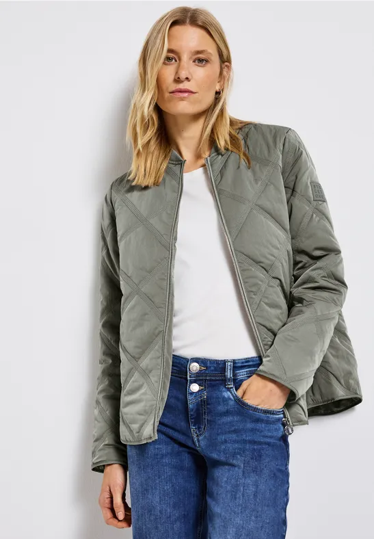 Blouson mit Steppmuster Fresh Sage