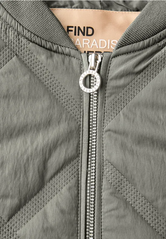 Blouson mit Steppmuster Fresh Sage