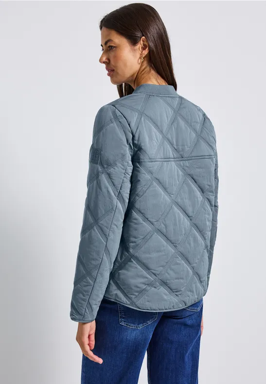 Blouson mit Steppmuster Slate Blue