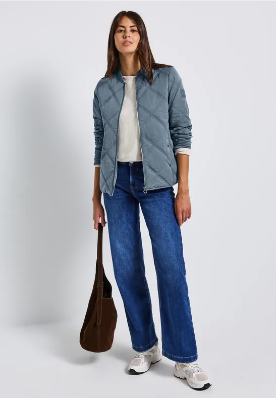 Blouson mit Steppmuster Slate Blue
