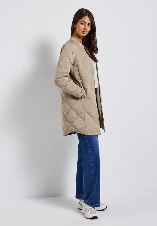 Manteau matelassé avec capuche Smooth Champagne