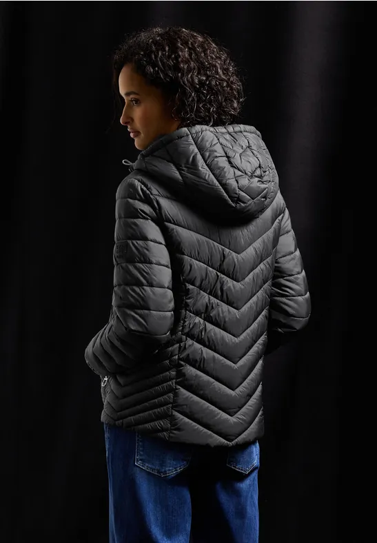 Veste avec capuche amovible Black